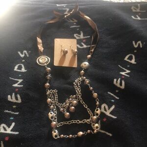 Necklace and earrings